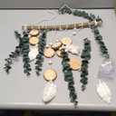 Sggvecsy 21 Eucalyptus Wall Hanging Decor Artificial Eucalyptus Plant Fake Greenery Leaves Boho Wall Decor with Wooden Stick for Bedroom Bathroom Kitchen Rustic Farmhouse Home Living Room Decoration