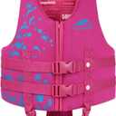 Gogokids Toddler Swim Vest, Kids Floaties Boys & Girls Buoyancy Jacket for Pool & Beach, Fits 2-4 Years / 22-60 lbs (Pink Dolphin) S