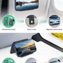 Magnetic Airplane Phone Holder, Travel Essentials Foldable Phone Stand for MagSafe, Universal Hands-Free Flexible Desk Stand for Plane, Office, Kitchen