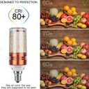 CTKcom 12W E14 LED Bulb Candelabra LED Light Bulb(4 Pack)- E14 Base T10 LED Corn Bulb,100 Watt Light Bulb Equivalent,Warm White 3000K LED Chandelier Bulb,AC85-265V 1200LM LED Lights Bright White(Gold)