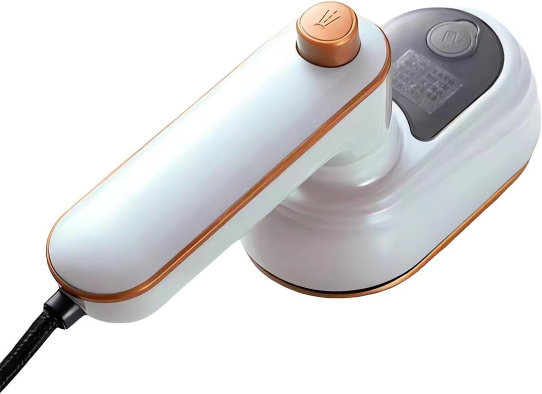 Portable Steam Iron - 2023 New Travel Mini Steam Iron, Portable Micro Small Iron Dry & Wet Ironing Machine, Mini Steamer for Clothes Travel Size, Foldable Handheld Iron and Steamer All in One (White)