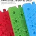 Garneck 3pcs Pack Portable Ice Box Large Reusable Ice Package for Cooler Lunch Ice Bag Coolers Ice Blocks Camping Ice Pouch Food Cooler Freezer Supplies Freezer Accessories Plastic