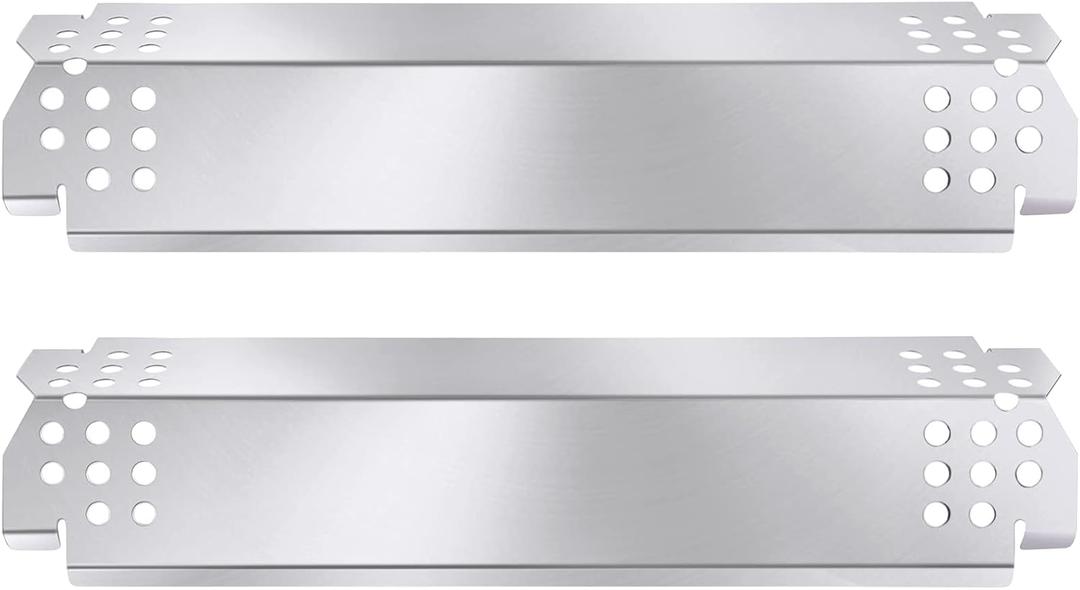 Criditpid Replacement Parts for Nexgrill 720-0864, 720-0864M, 720-0830H, 720-0888N, 720-0888, 720-0896B Grill, Stainless Steel Heat Plate Flame Tamer Grill Burner Parts for Nexgrill 2 Burner 720-0864