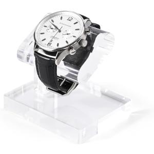Oirlv Acrylic Jewelry Display Single Watch Stand for Men Acrylic Bracelet Watch Holder for Women (Clear) (Transparent YJ12601)