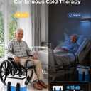 Ice Machine for Knee After Surgery with Continuous Cold Circulation, Cold Therapy Machine, Ice Therapy Machine with Physical Quiet Pump for Shoulder, Hips,Ankles, Feet Pain Relief Recovery,Cerulean