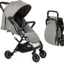 Lightweight Travel Stroller for Baby & Toddlers - Easy Fold & Compact Stroller with Canopy, Storage Basket, Multi-Position Recline & Convenient One-Hand Fold (Grey)