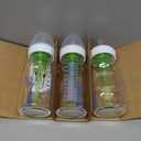Dr. Brown's Natural Flow Anti-Colic Options+ Wide-Neck Glass Baby Bottles 9 oz/270 mL, with Level 1 Slow Flow Nipple, 3 Pack, 0m+