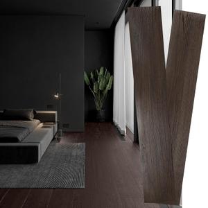 Peel and Stick Floor Tile366inPeel and Stick Flooring Easy to InstallSelf Adhesive Waterproof, Scratch Proof for Rental Houses, bedrooms, Kitchens (36, Chocolate, 36 x 6 inches)