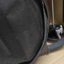 MoNiBloom 4 Wheels Pet Stroller, Easy-Fold Puppy Cage Jogger Stroller with Sun Cover, Pad and Rear Storage Bag, Breathable and Visible Mesh for Small/Medium Pets up to 22 lbs, Black
