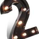 Led Letters Numbers Lights 26 Alphabet & Arabic Numerals 0-9 Black Decorative Marquee Lamps for Events Wedding Party Birthday Home Bar Decorative -2