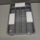 Kitsure Cutlery Drawer Organiser for Kitchen - Adjustable Cutlery Tray for Effortless Utensil Sorting, Versatile Kitchen Storage & Organisation Solution, 12.13" x 1.54" x 8.07"~13.90", Grey (Medium)