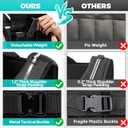 35lb/45lb Weighted Vest Men , Adjustable Rucking Vests for Walking with Reflective Stripe, 1.2" Ultra Thick Shoulder Padding Strength Training Workout Vest for Running GYM Home, Detachable Iron Weights