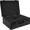 23 Inch Aluminum Carrying Case 23 X 16.5 X 8.6 Inch Ideal for Microphone & Camera Gear Transportation, DJ Mixer Case with Customizable Pre-Diced Foam, Black