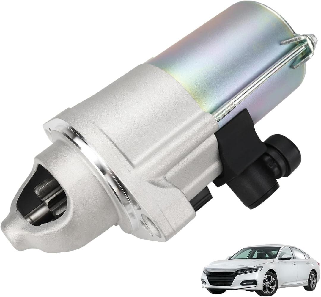 10914 Starter Motor Compatible with Honda Accord 2.4L 2013-2017, CR-V 2.4L 2015-2016, Civic 2.0L 2016-2019 L4 Engine Replaces 31200-5A2-A51 SM74009,1.6KW 12V Clockwise 9-Teeth