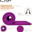 CAP Barbell 1/2-Inch High Density Exercise Yoga Mat with Strap | Multiple Options