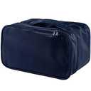 JJ POWER Travel Underwear Organizer, Large Compartment Lightweight Double Layer Cosmetic Bag, Bra Bag for Travel (Navy)