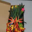 Hotop 4 Set/ 16 Pcs Artificial Tropical Flower Bouquets Bulk for Hawaii Centerpieces Bird of Paradise Lily Bouquet Permanent Flower Tropical Plant Party Office Home Decor (Multiple Colors)