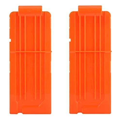 FUCAS Soft Bullet 2pcs Clips 12 Bullets Dart Gun Clips Magazine Clip for Nerf Toy Dart Gun (2 pcs)