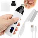 HINMAYGO Dog Nail Grinder Upgraded, 2-Speed Rechargeable Pet Nail Trimmer, Electric Dog Nail Clippers Painless Pet Paws Grooming Smoothing for Small Medium Large Dogs and Cats