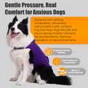 Dog Anxiety Vest & Calming Shirt Soft Thunder Jacket for Fireworks, Vet Visits & Separation Anxiety No Medication or Training Comfort for Small, Medium & Large Dogs M