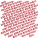 Blue Summit Supplies 100 Pack Pink Erasers Bulk, Pink Pearl Bulk Erasers for Kids, School, and Classroom