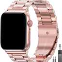 EPULY Metal Band Compatible with Apple Watch Bands for Men 49mm 46mm 45mm 44mm 42mm 41mm 40mm 38mm, Business Stainless Steel Strap for iWatch Bands Series 11 10 9 8 7 6 5 4 3 2 1, SE3 2 1, Ultra3 2 1
