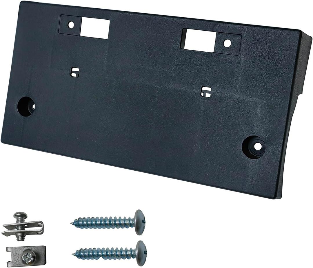 KYYET Front Bumper License Tag Plate Frame Bracket Holder Compatible with Nissan Frontier 20052019 Steel Bumper Replace 96210EA800, NI1068136