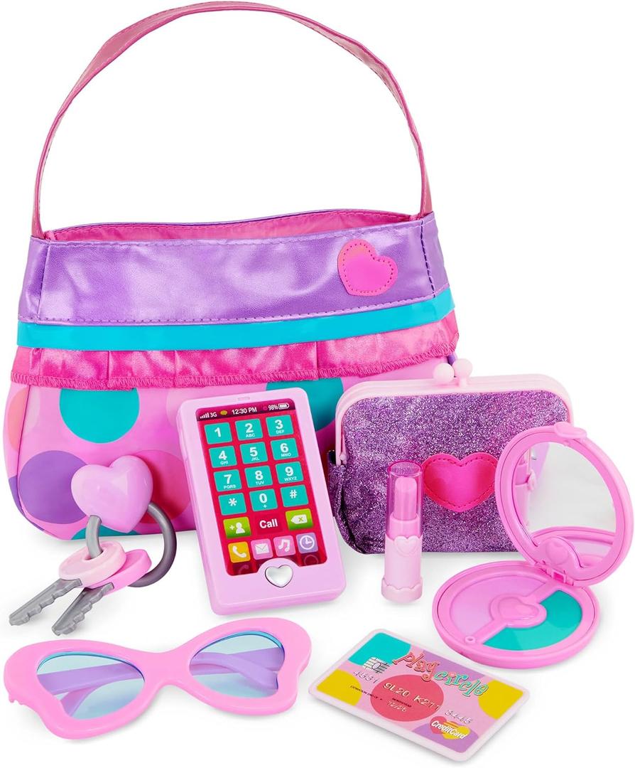 Battat  Play Circle  Makeup & Beauty Set  Dress Up Fashion Accessories  Pretend Play  Princess Purse Set  3+ Years