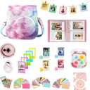 CAIYOULE Fujifilm Instax Mini 11 Camera Accessories Kit Bundle with Protective Case & Mini Album & Frames & DIY Sticker & Filter (Blue Pink Clouds)
