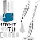 Steam Mop for Floor Cleaning, 12 in 1 Handheld Steam Cleaner for Home, Floor Steamer for Hardwood Windows Tile Laminate Shutter & Clothes with Attachments (Grey)