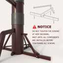 MR Wing Chun Dummy, Wooden Mook Yan Jong, IP Man Training Target with Tripod Base, Adjustable Height Mook Yan Jong Training with 3 Striking Pad, Martial Arts Traditional Kung Fu Training Dummy, Full-sized