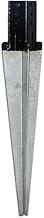 OZCO Building Products 30320 OZCO I2-600 2x2 Square (24") Post Anchors, Silver