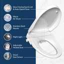 Bio Bidet DLS Premium Heated Bidet Seat, Warm Water & Air Dryer, Auto Open and Slow Close Lid, Elongated