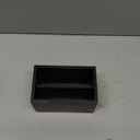 Essentra Home Matte Black Kitchen Sponge Holder, Modern Kitchen Sink Caddy with Drain Tray