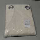 NICETOWN Natural Linen Curtains 84 inch Long 2 Panels Set, Grommet Top Thick Linen Burlap Semi Sheer Vertical Drapes Privacy Assured with Light Filtering for Bedroom/Living Room, W55 x L84