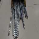 10 Inch Landscape Stakes Galvanized Metal Garden Stakes Landscape Edging Anchoring Spikes Stakes, Camping Stakes Tent Pegs for Artificial Turf, Paver Edging, Weed Barrier (40 pake)