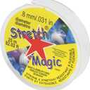 Stretch Magic Elastic Beading Cord  Clear Color, 0.8mm in Diameter, 25-Meter (82 ft) - Easy to Knot, Strong & Stretchy String for Making Beaded Jewelry