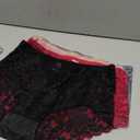 Sexy High Waisted Underwear for Women Plus Size Briefs Breathable Lace Panties High Waisted Cheekster Granny Panties (Large, 6pcs-black/Red/Nude/Purple/Blue/Navy Blue)