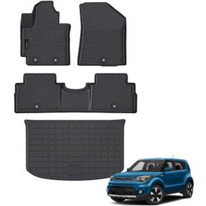AUXKO All Weather Floor Mats Cargo Mat for Kia Soul 2014-2019