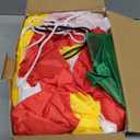 Leyndo 1 Set 5FT Christmas Inflatables Decoration Outdoor Inflatables Duck with Build-in LEDs Lights Giant Blow Up Duck Wear Christmas Hat Santa Claus Costume for Mall Garden Patio Lawn Indoor Party