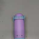 Fimibuke Kids Insulated Water Bottle with Straw Lid & Handle - 14oz BPA FREE 18/8 Stainless Steel Metal Tumbler Leak Proof Double Wall Vacuum Kids Cup Toddler Water Bottle for School Boys Girls (A6.Purple)