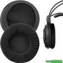 Geekria Comfort Velour Replacement Ear Pads for ATH-AD1000x/ AD2000x/ AD900x/ AD700x/ AD500x, A 500/ 500x/ 700/ 900x/ 950lp Headphones Ear Cushions, Repair Parts with Video Guide (Black)