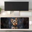 Turamurra Yorkshire Terrier Dog Gaming Mouse Pad Gifts 31.5" x 11.8", Non-Slip Rubber Base MousePads for Computers Laptop School Office Home Accessories Decor, Mouse Pad, Keyboard Desk Mat