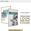 MCS Studio Gallery 20x30 Poster Frame Natural Woodgrain Engineered Wood, Vertical & Horizontal Wall Hanging Large Picture Frame for Photos, Posters & Art Prints (1-Pack)