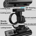 6400mAh Bike Lights for Night Riding, USB C Rechargeable Bicycle Headlight and Taillight Set, Super Bright 1200 Lumen, IPX5 Waterproof, Aluminum Alloy, 5 Modes, White, Red or Black