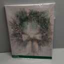 FTKBGHY Vintage Christmas Wreath Canvas Wall Art Framed, Christmas Room Decor, Rustic Farmhouse Winter Holiday Xmas Poster Prints Wall Decorations for Home Bedroom Living Room, 11x14 Inch