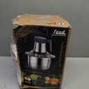 Food Processor,5-Speed Electric Food Chopper,Meat Grinder 5L(20Cups) with Two 6-Blade Sets,500W Powerful Vegetable Chopper Used for Dough Mixing,Meat, Nuts, Fruits, Garlic and Vegetables