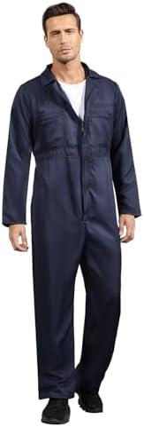 wyefeu Navy Blue Jumpsuit for Men,Adult Coveralls Costume