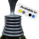 Meadow Lane Small 7" Sink Plunger - Mini Clog Remover for Kitchen & Bathroom Sink Drains - Hand Ergonomic, Space-Saving & Powerful Suction - Universal Fit for Home or Commercial Use, Black