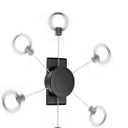 2 Pack Retractable Keychain Heavy Duty with 360 Rotating Belt Clip, 24 Retractable Key Holder for Keys, ID Badge, EDC, Work, Security, Construction